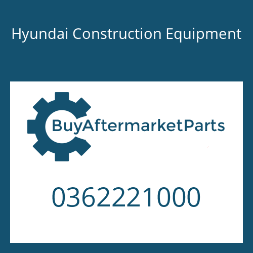 Hyundai Construction Equipment 0362221000 - Gauge-Oil Pressure