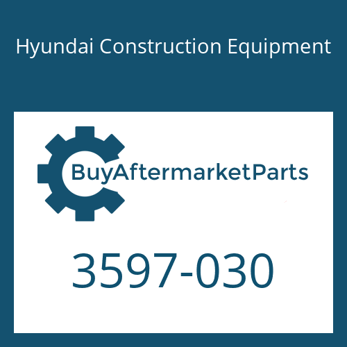 Hyundai Construction Equipment 3597-030 - Spacer