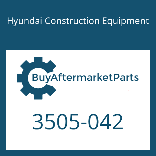 Hyundai Construction Equipment 3505-042 - Retainer
