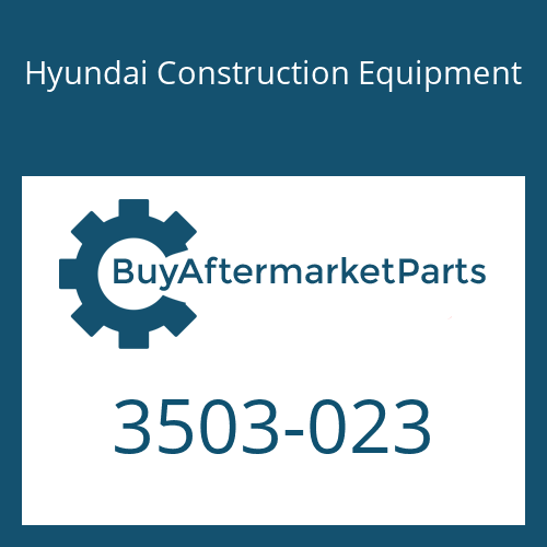 Hyundai Construction Equipment 3503-023 - Cover