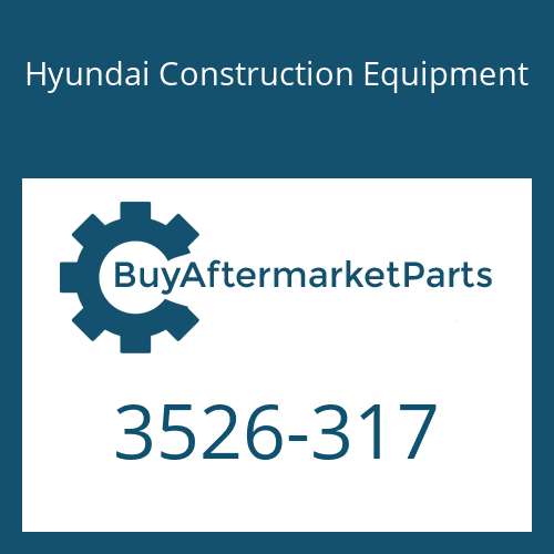 Hyundai Construction Equipment 3526-317 - Cap