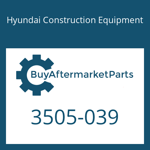 Hyundai Construction Equipment 3505-039 - Ball Retainer