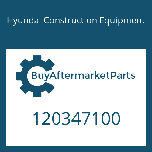 Hyundai Construction Equipment 120347100 - Bolt