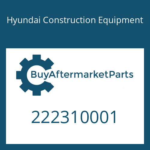 Hyundai Construction Equipment 222310001 - NUT-HEX