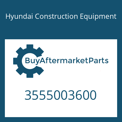 Hyundai Construction Equipment 3555003600 - WASHER-THRUST
