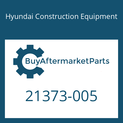 Hyundai Construction Equipment 21373-005 - Drive-Main