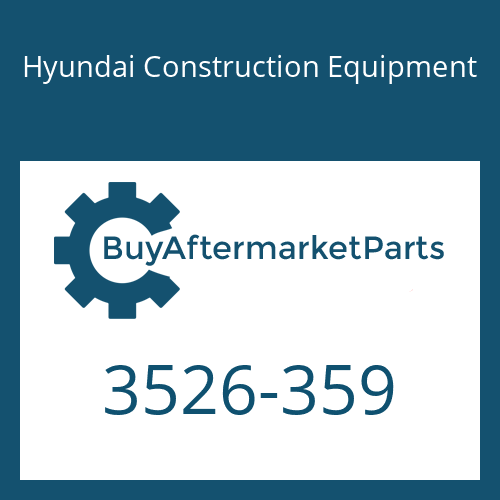 Hyundai Construction Equipment 3526-359 - CAP
