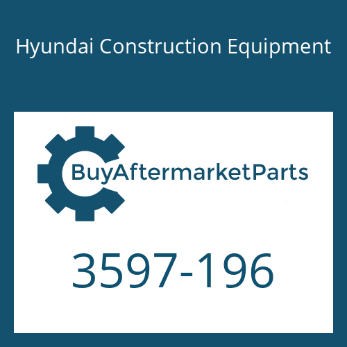 Hyundai Construction Equipment 3597-196 - PLUG