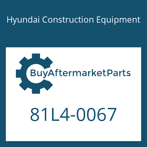 Hyundai Construction Equipment 81L4-0067 - BRACKET
