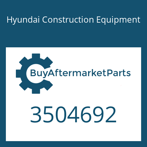 3504692 Hyundai Construction Equipment HOUSING-TURBINE