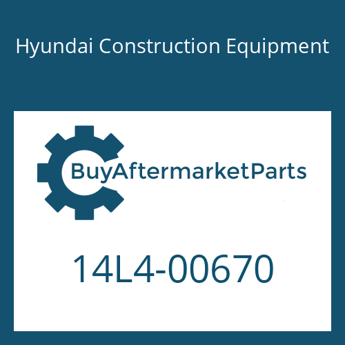Hyundai Construction Equipment 14L4-00670 - SUPPORT ASSY-SIDE