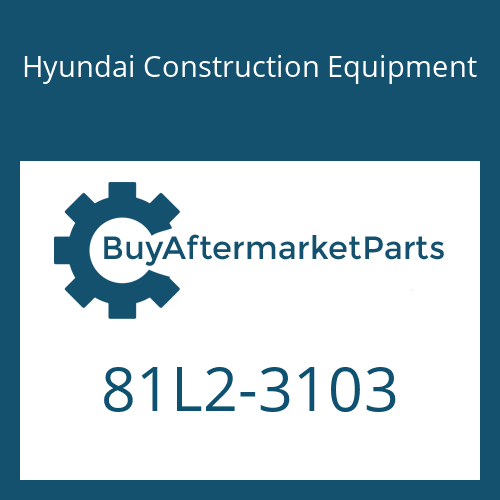Hyundai Construction Equipment 81L2-3103 - DISC
