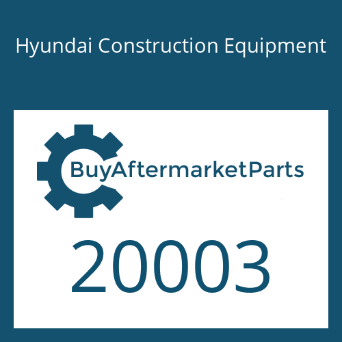 Hyundai Construction Equipment 20003 - Plate