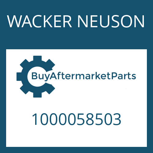 WACKER NEUSON 1000058503 - SEAL - O-RING