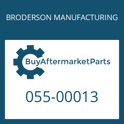 BRODERSON MANUFACTURING 055-00013 - SEAL