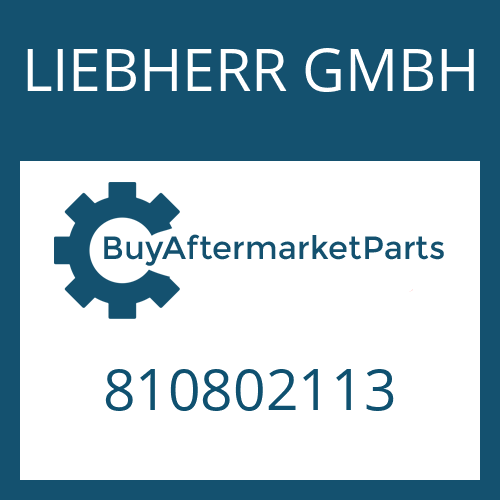 LIEBHERR GMBH 810802113 - VENT