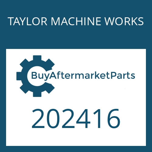 202416 TAYLOR MACHINE WORKS BEARING