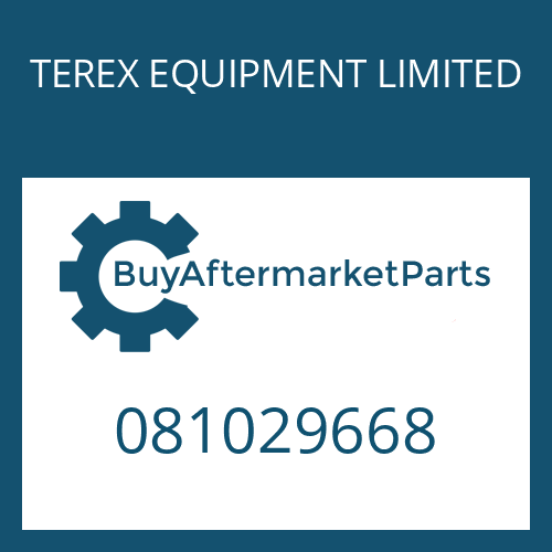 TEREX EQUIPMENT LIMITED 081029668 - THRST WASHER