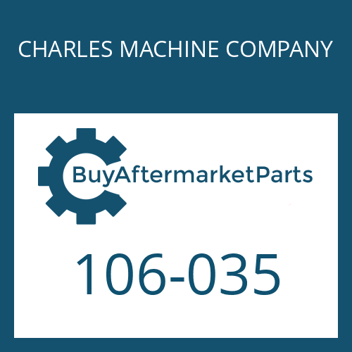 CHARLES MACHINE COMPANY 106-035 - NUT