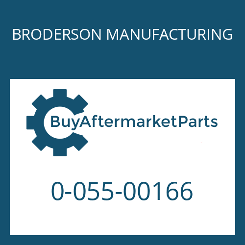 0-055-00166 BRODERSON MANUFACTURING SPACER