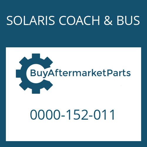 0000-152-011 SOLARIS COACH & BUS BOLT