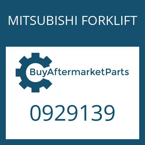 0929139 MITSUBISHI FORKLIFT KIT-DIFF CASE INNER PARTS STD.