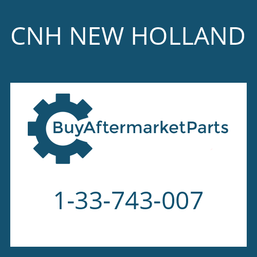 CNH NEW HOLLAND 1-33-743-007 - RUBBER BOOT AND LOCK RINGS KIT