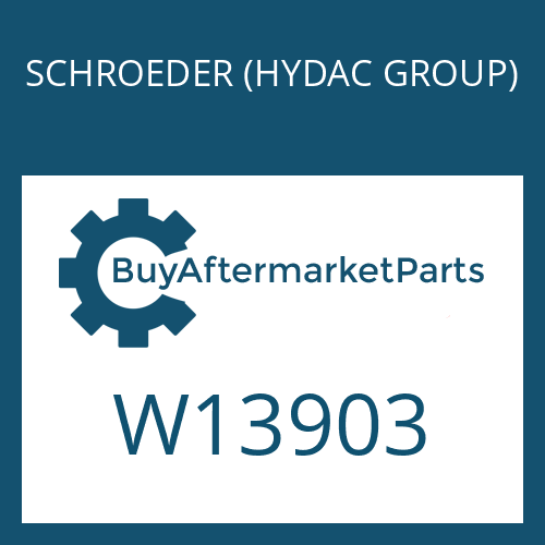 W13903 SCHROEDER (HYDAC GROUP) RETAINER -GREASE