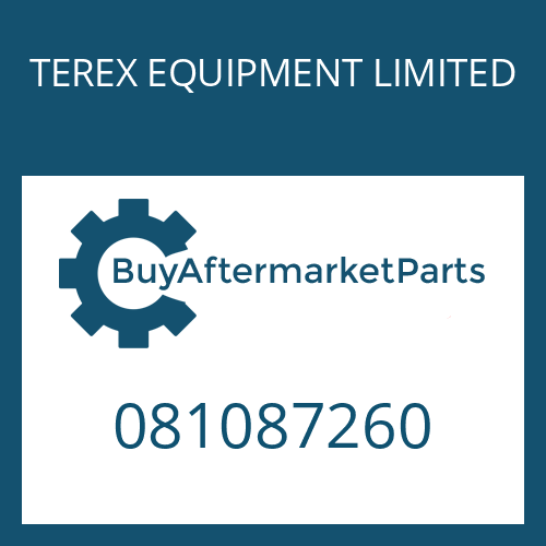 TEREX EQUIPMENT LIMITED 081087260 - AXLE ASSY