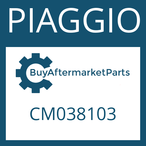 CM038103 PIAGGIO DRIVESHAFT WITHOUT LENGTH COMPENSATION