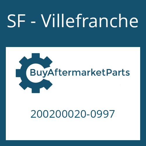200200020-0997 SF - Villefranche DRIVESHAFT