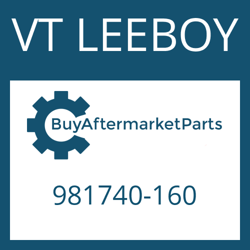 VT LEEBOY 981740-160 - SEAL - O-RING