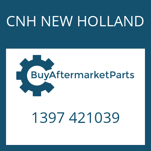 CNH NEW HOLLAND 1397 421039 - JOINT CENTRE SECTION