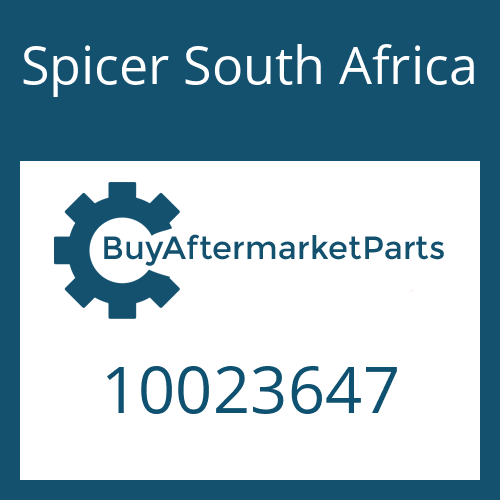 Spicer South Africa 10023647 - DRIVESHAFT