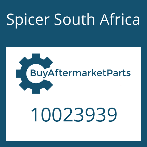 Spicer South Africa 10023939 - DRIVESHAFT