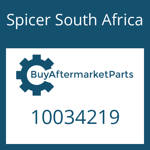 Spicer South Africa 10034219 - DRIVESHAFT