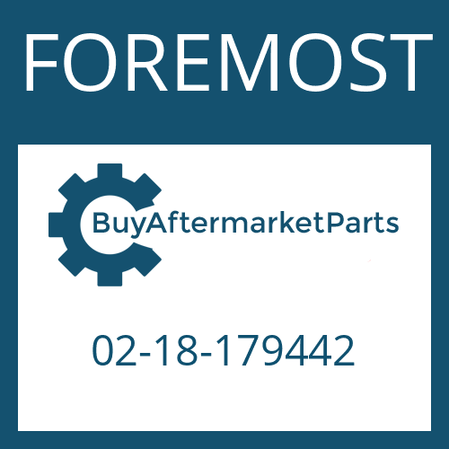 FOREMOST 02-18-179442 - SPACER