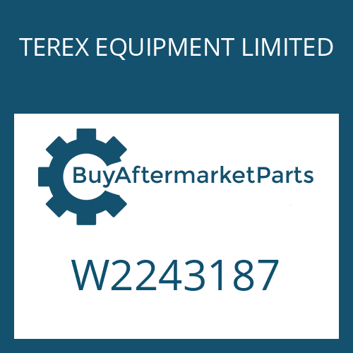 TEREX EQUIPMENT LIMITED W2243187 - ASSY-4TH CLUTCH DRUM HUB GEAR
