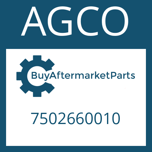 AGCO 7502660010 - VALVE