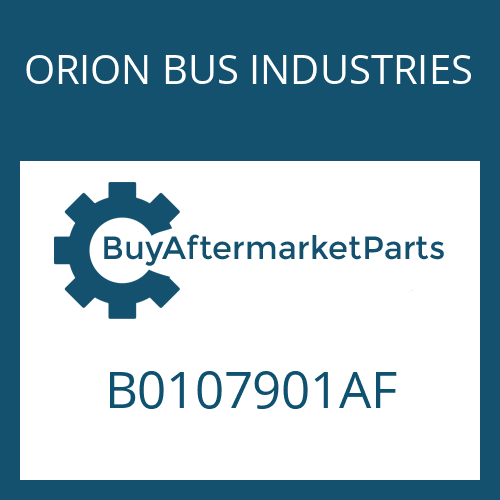 ORION BUS INDUSTRIES B0107901AF - WASHER