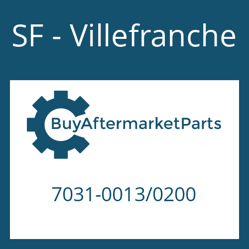 7031-0013/0200 SF - Villefranche DRIVESHAFT