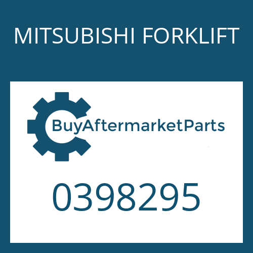 MITSUBISHI FORKLIFT 0398295 - KIT - DRIVE GEAR & PINION ASSY