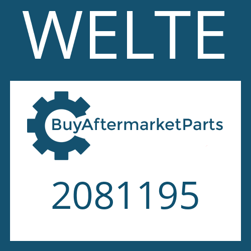 WELTE 2081195 - Center Bearing Assembly