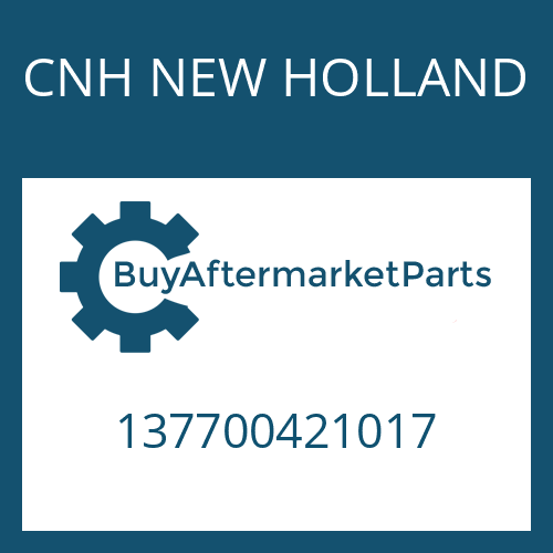 CNH NEW HOLLAND 137700421017 - PLATE