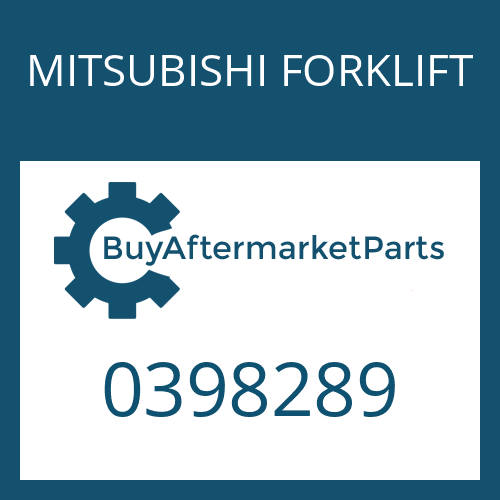 MITSUBISHI FORKLIFT 0398289 - KIT - DRIVE GEAR & PINION ASSY