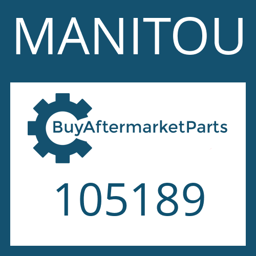 MANITOU 105189 - COVER