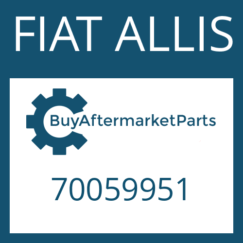 FIAT ALLIS 70059951 - FLANGE