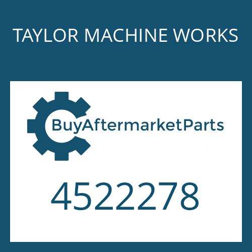 TAYLOR MACHINE WORKS 4522278 - PLUG