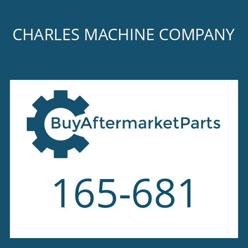 CHARLES MACHINE COMPANY 165-681 - GASKET KNUCKLE