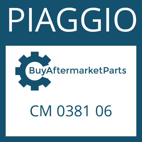 PIAGGIO CM 0381 06 - DRIVESHAFT
